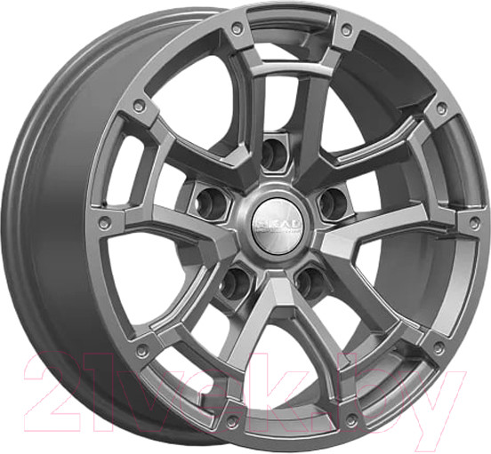 Изображение товара Литой диск SKAD Барахас 16x7" 5x139.7мм DIA 98.5мм ET 15мм Графит