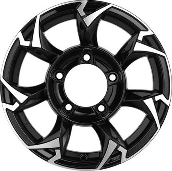Изображение товара Литой диск Khomen KHW1505 Niva 4x4 15x5.5" 5x139.7мм DIA 98.5мм ET 5мм (Black FP)