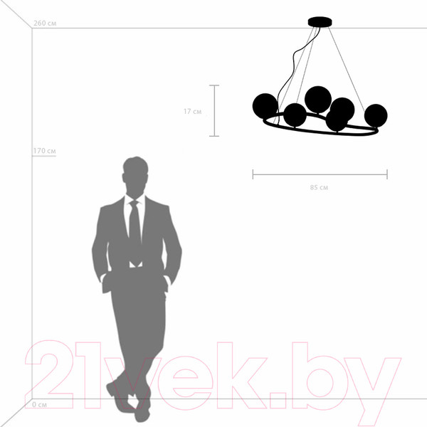 Изображение товара Люстра Lightstar Croco 815360 (MD21055-6B)