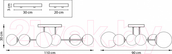 Изображение товара Люстра Lightstar Croco 815380 (MX21055-8B)