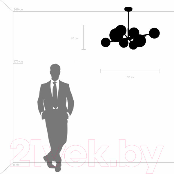 Изображение товара Люстра Lightstar Croco 815480 (MD21055-8A)