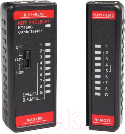 Изображение товара Кабельный тестер КВТ Proline KT 468С / 88552