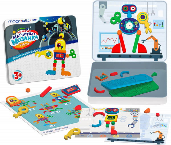 Изображение товара Развивающая игра Magneticus Роботы / MS-2214