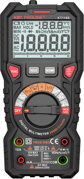 Изображение товара Мультиметр цифровой КВТ Proline KT 118E / 88548