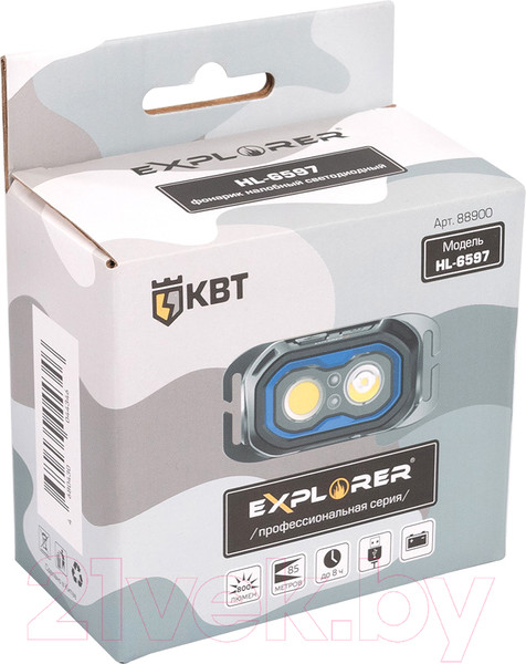 Изображение товара Фонарь КВТ Explorer HL-6597 / 88900