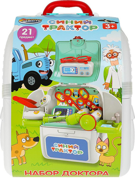 Изображение товара Набор доктора детский Играем вместе Синий трактор / 2002U040-R