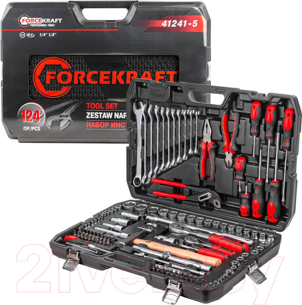 Изображение товара Универсальный набор инструментов ForceKraft FK-41241-5(56418)