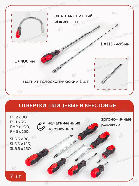 Изображение товара Универсальный набор инструментов ForceKraft FK-41241-5(56418)