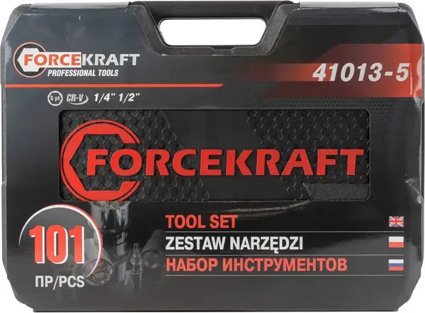 Изображение товара Универсальный набор инструментов ForceKraft FK-41013-5 (56419)