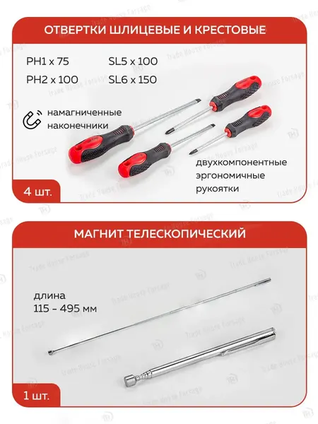 Изображение товара Универсальный набор инструментов ForceKraft FK-41013-5 (56419)