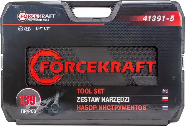 Изображение товара Универсальный набор инструментов ForceKraft FK-41391-5 (56420)