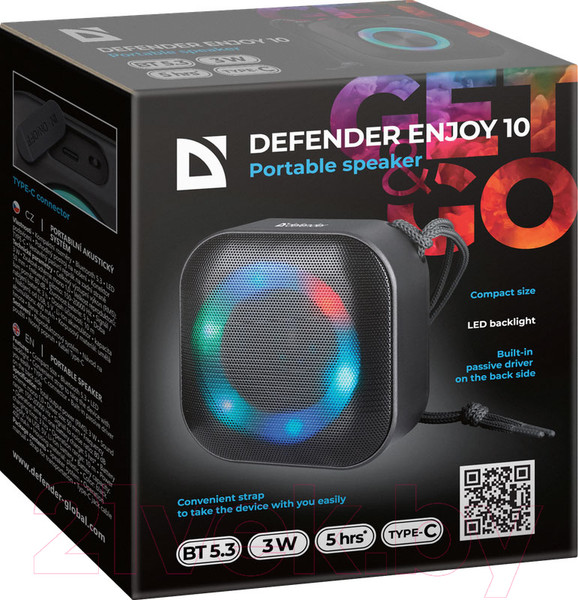Изображение товара Портативная колонка Defender Enjoy 10 / 65009 (черный)