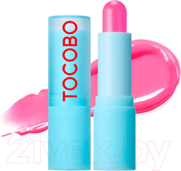 Изображение товара Бальзам для губ Tocobo Glass Tinted Lip Balm Увлажняющий оттеночный 012 Better Pink (3.5г)