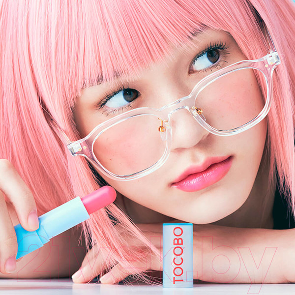 Изображение товара Бальзам для губ Tocobo Glass Tinted Lip Balm Увлажняющий оттеночный 012 Better Pink (3.5г)