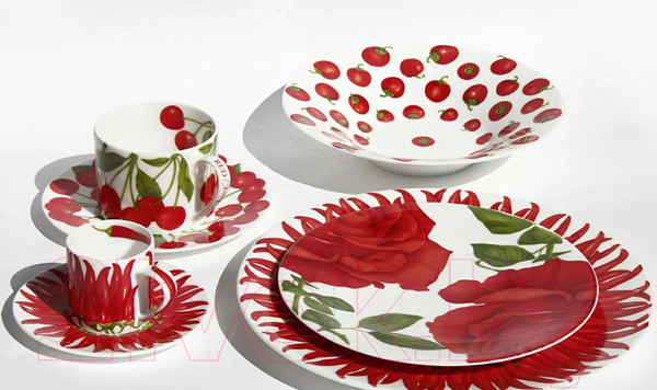 Изображение товара Тарелка столовая обеденная Taitu Sun Red 12-11-0