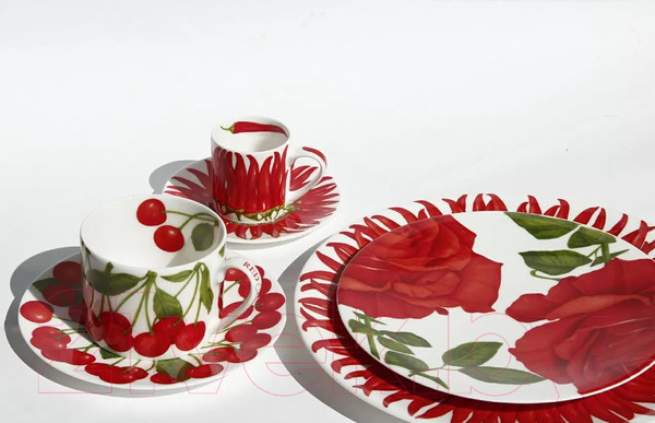 Изображение товара Тарелка столовая обеденная Taitu Sun Red 12-11-0