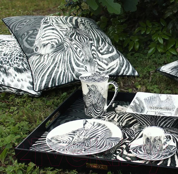 Изображение товара Тарелка столовая обеденная Taitu Wild Spirit Zebra 12-1-1-D