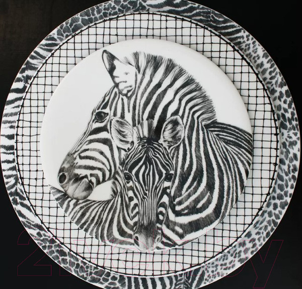 Изображение товара Тарелка столовая обеденная Taitu Wild Spirit Zebra 12-1-1-D