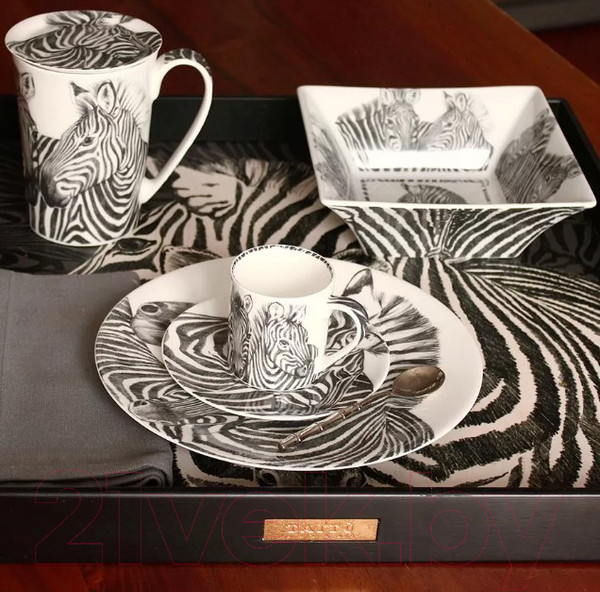 Изображение товара Тарелка столовая обеденная Taitu Wild Spirit Zebra 12-1-1-D