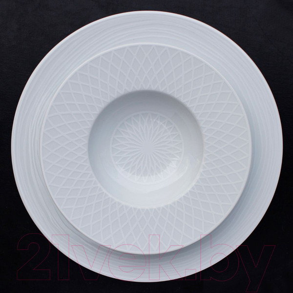 Изображение товара Тарелка столовая обеденная Taitu White Fantasy 13-4-6