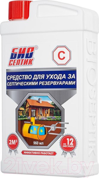 Изображение товара Биоактиватор Биосептик Средство для ухода за септическими резервуарами (960мл)