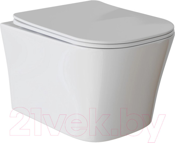 Изображение товара Унитаз подвесной White Wave Promo (белый глянец)