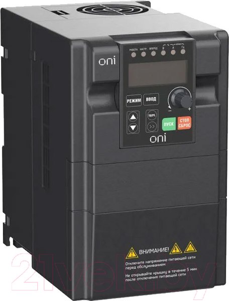 Изображение товара Частотный преобразователь ONI A150 380В 3Ф 2.2кВт 6А / A150-33-22NT