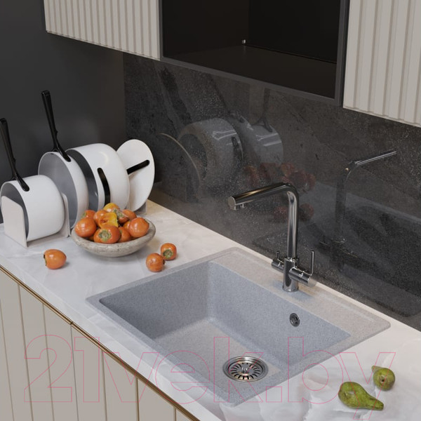 Изображение товара Мойка кухонная Mixline ML-GM15 551916 (серый)