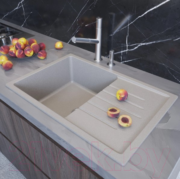 Изображение товара Мойка кухонная Mixline ML-GM19 551984 (серый)