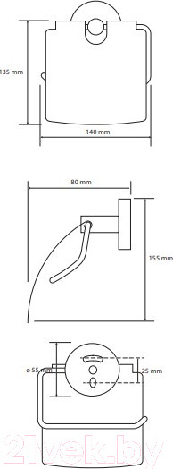 Изображение товара Держатель для туалетной бумаги Bemeta Brilo 161112010 (золото)