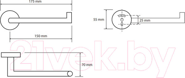 Изображение товара Держатель для туалетной бумаги Bemeta Brilo 161212030 (золото)