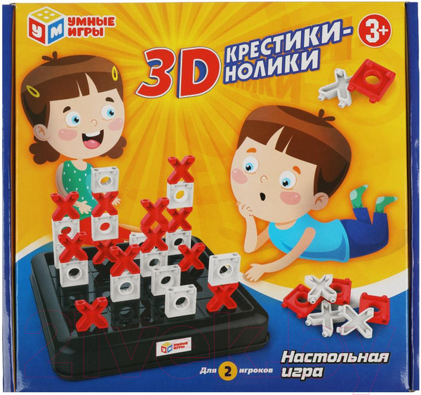 Изображение товара Настольная игра Умные игры 3D Крестики нолики / 1804K012-R