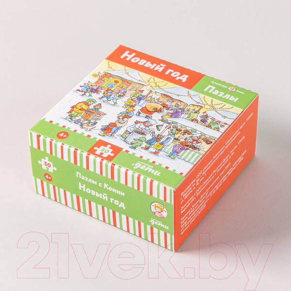 Изображение товара Пазл Альпина Новый год. Конни празднует Новый год / 9785961486353
