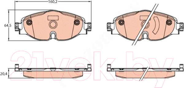 Изображение товара Тормозные колодки TRW GDB2143