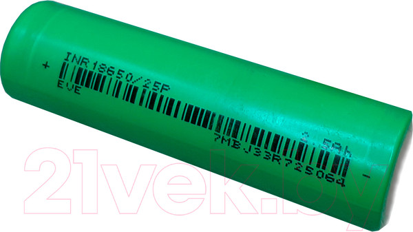 Изображение товара Аккумулятор Eve INR18650/25P 20A
