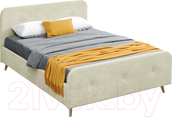 Изображение товара Полуторная кровать Мебельград Сиерра с подъемным ортопедическим основанием 140x200 (торонто светло-бежевый)