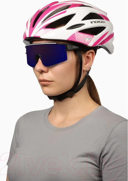 Изображение товара Очки солнцезащитные Indigo Sport Sun IN358 (черный/зеленый)
