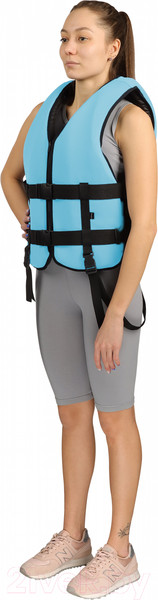 Изображение товара Страховочный жилет Спортивные мастерские Нептун / SM-414 (р-р 52-56, голубой)