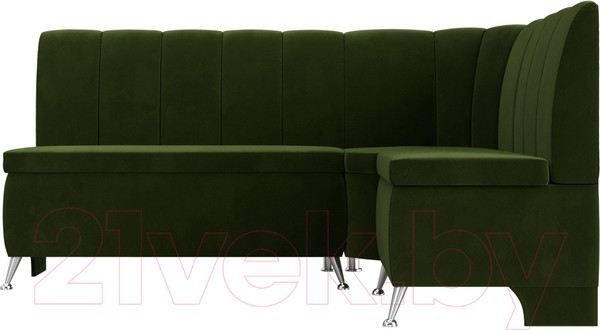 Изображение товара Уголок кухонный мягкий Лига Диванов Кантри 113 правый (микровельвет, зеленый)