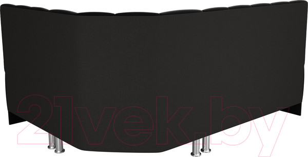 Изображение товара Уголок кухонный мягкий Лига Диванов Кантри 113 правый / 60334 (микровельвет, черный)