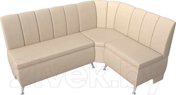 Изображение товара Уголок кухонный мягкий Лига Диванов Кантри 113 правый / 60335 (экокожа, бежевый)