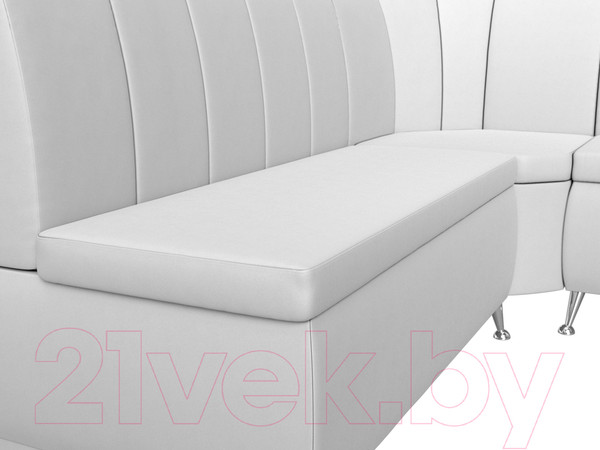 Изображение товара Уголок кухонный мягкий Лига Диванов Кантри 113 правый / 60336 (экокожа, белый)