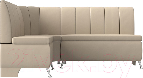 Изображение товара Уголок кухонный мягкий Лига Диванов Кантри 113 левый / 60335 (экокожа, бежевый)