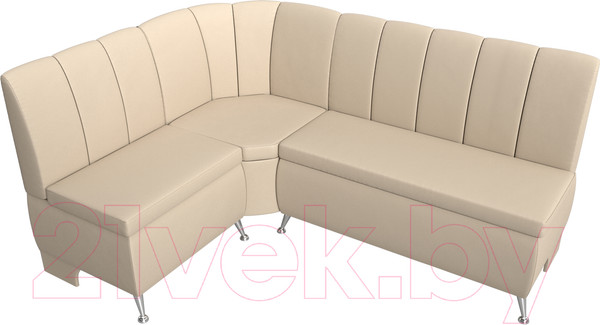 Изображение товара Уголок кухонный мягкий Лига Диванов Кантри 113 левый / 60335 (экокожа, бежевый)