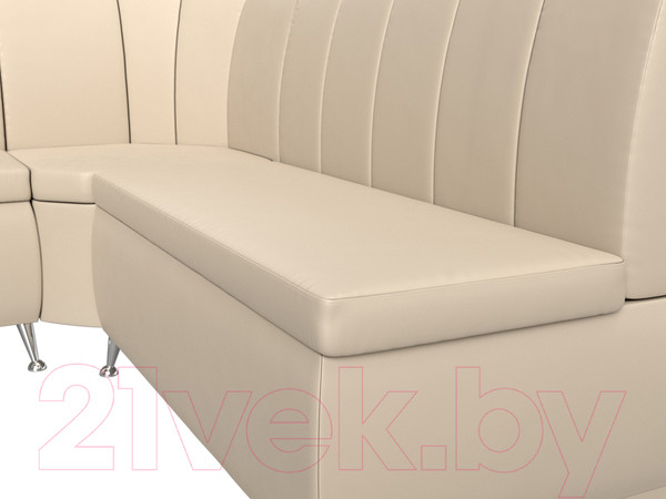 Изображение товара Уголок кухонный мягкий Лига Диванов Кантри 113 левый / 60335 (экокожа, бежевый)