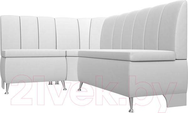 Изображение товара Уголок кухонный мягкий Лига Диванов Кантри 113 левый / 60336 (экокожа, белый)