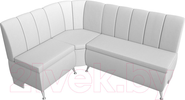 Изображение товара Уголок кухонный мягкий Лига Диванов Кантри 113 левый / 60336 (экокожа, белый)