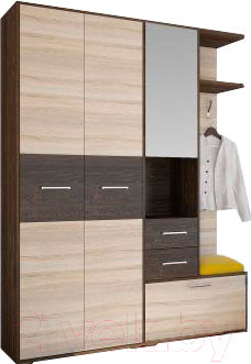 Изображение товара Секция в прихожую Горизонт Мебель Танго-2 (кантер/сонома)