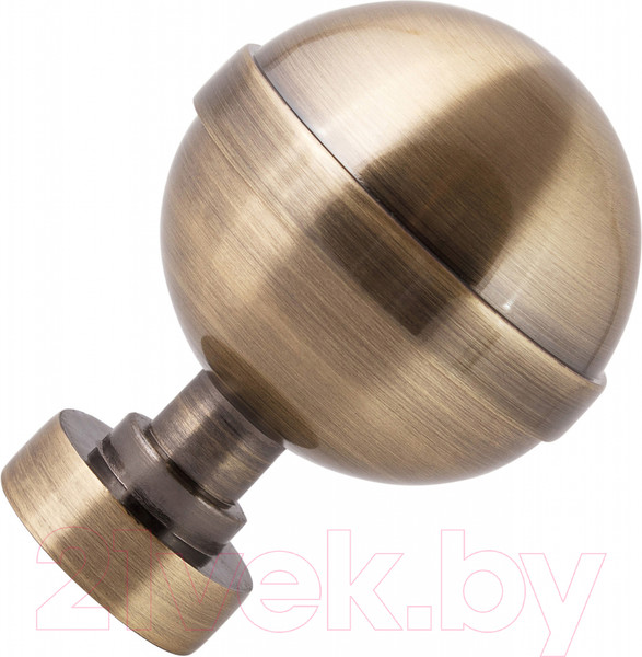 Изображение товара Набор наконечников для карниза АС ФОРОС Шар большой D25 (2шт, антик)