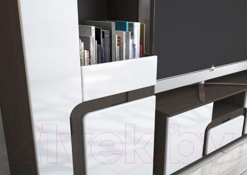 Изображение товара Горка Горизонт Мебель Марсель (венге/белый глянец)